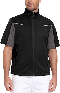 Little Donkey Andy Men's Short Sleeve Softshell Golf Jacket