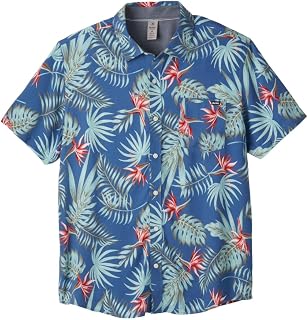 Hurley Men's Short Sleeve Casual Button Down Shirt, Regular Fit, Chest Pocket Shirt (Pack of 1)