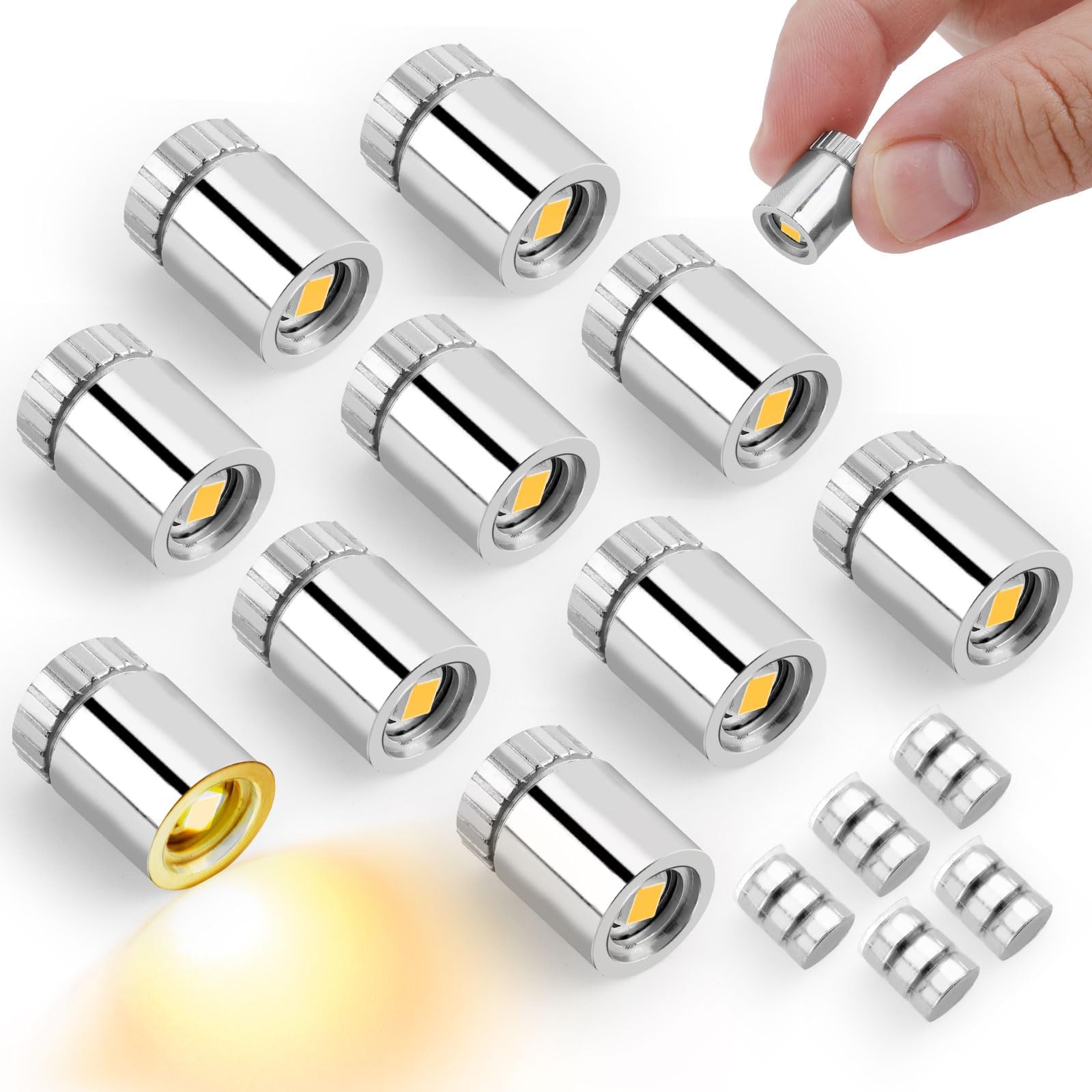 10pcs Mini Led Lights for Craft, Tiny Small Led Light with 15pcs batteries | Bat