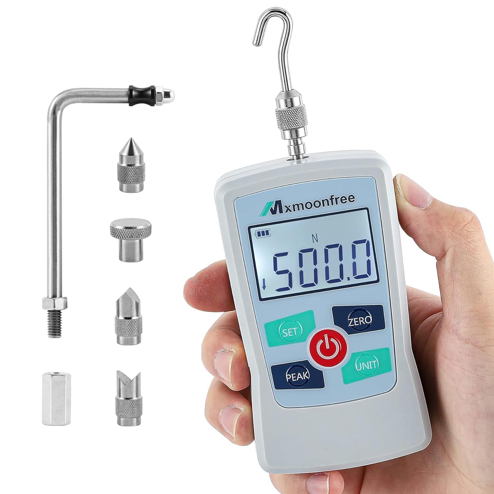 Mxmoonfree 500N Digital Force Gauge Push Pull Tester Portable with Case | Auto B