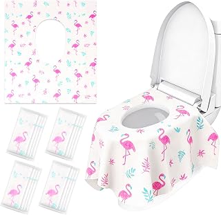 Volokitx 32 Pcs Disposable Toilet Seat Covers for Kids &amp; Toddlers | Hygienic &amp; Convenient Potty Training Seat Covers, Ideal for Travel &amp; Public Restrooms (16 Packs, 2 Covers per Pack)