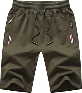 Tansozer Mens Gym Shorts Summer Sports Shorts Zip Pockets