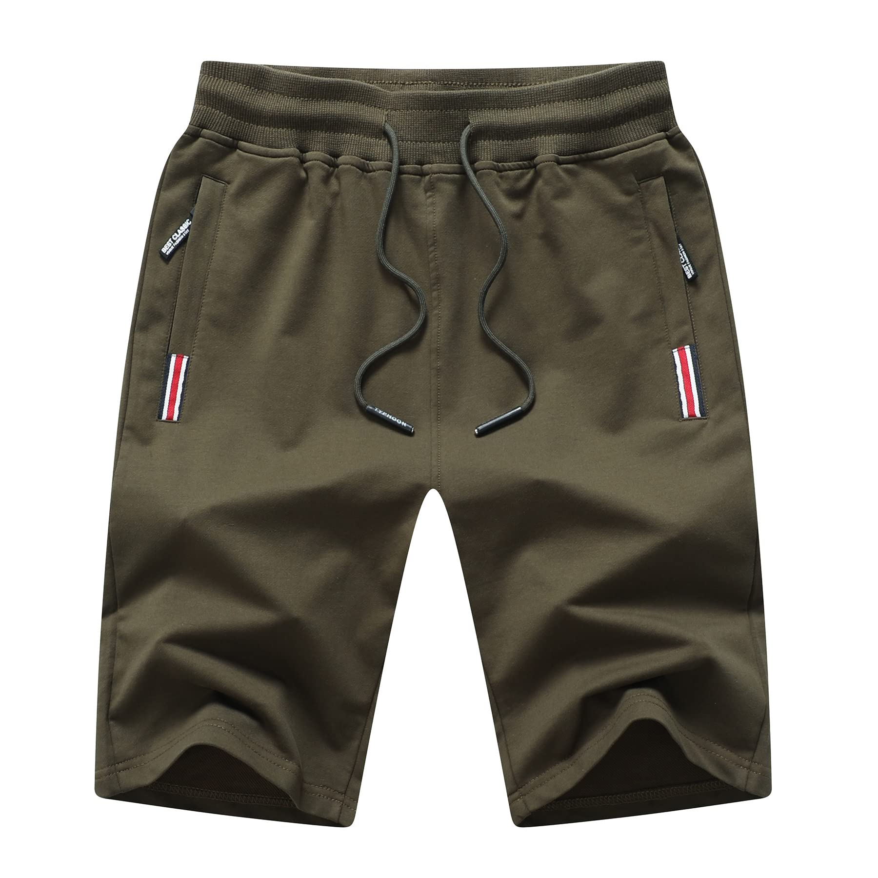 Tansozer Mens Gym Shorts Summer Sports Shorts Zip Pockets