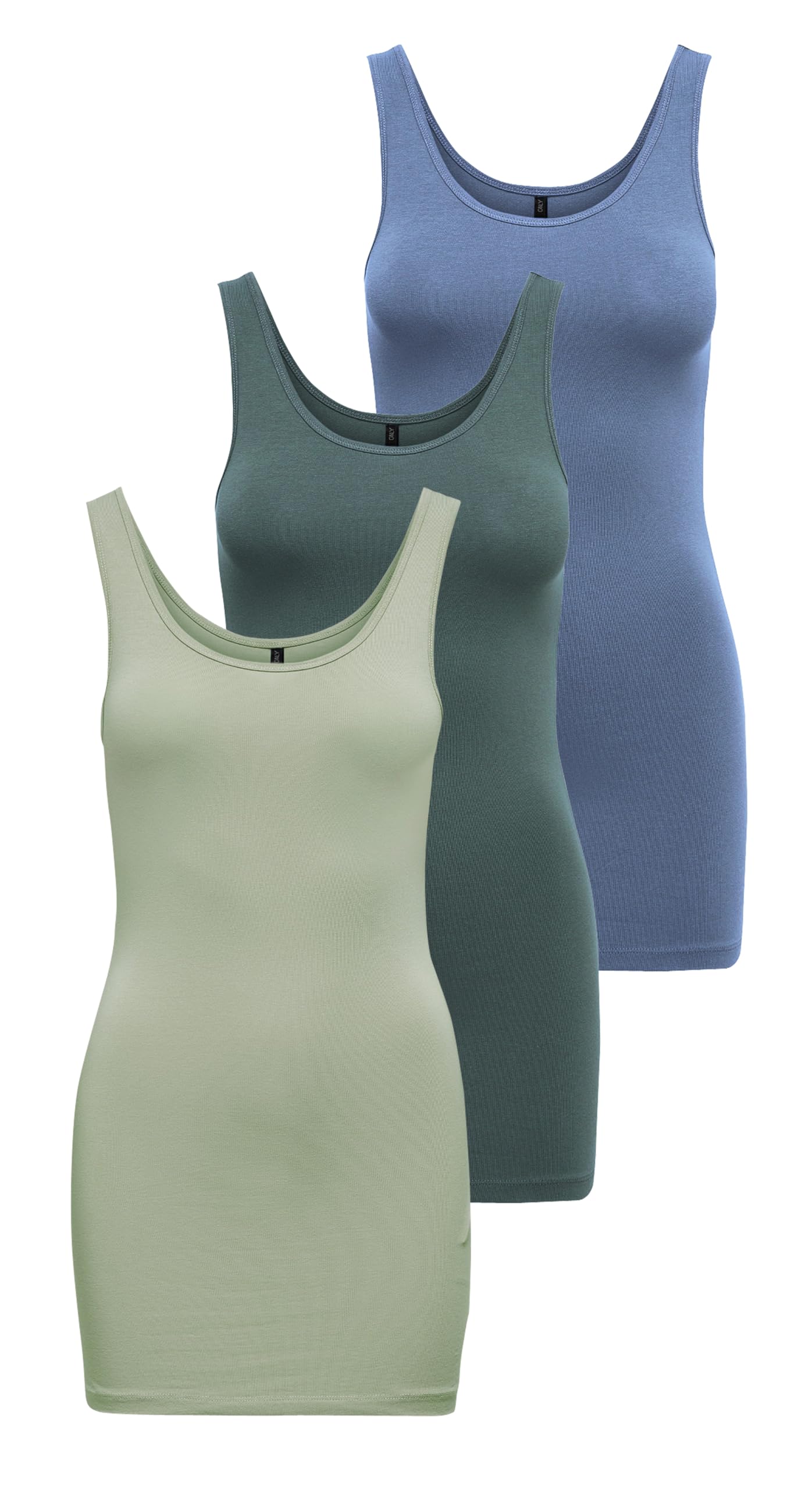 ONLY Onllive Love Long Tank Top Noos Tank Top for Women