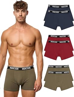 Indicode Men's INMilano Pack of 6 Boxer Shorts Underwear Boxer Shorts Underpants