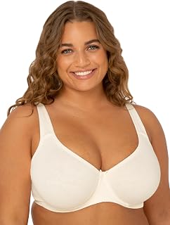 Fit For Me By Fruit of the Loom Women's Plus Size Cotton Unlined Underwire Bra-Pinch-Free Straps - Side and Back Smoothing