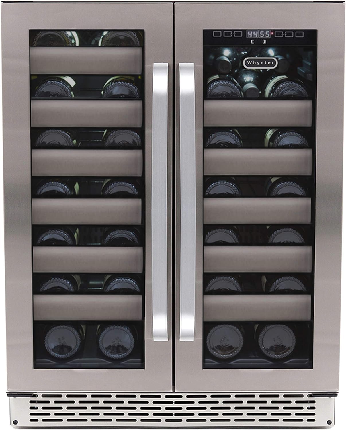 Whynter BWR-401DA Elite 40 Bottle Seamless Door Dual Zone Built-in Wine Refriger