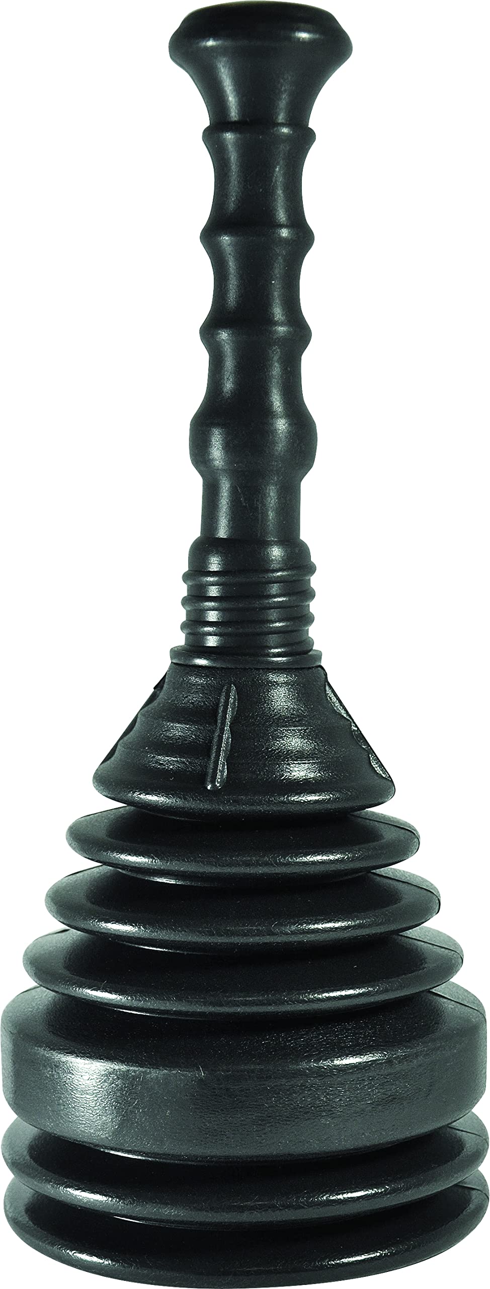 Master Plumber LX-83001 5-inch EF Mini Bellows Plunger in Black