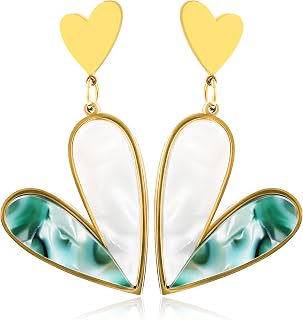 Silver/Gold Boho Dangle Statement Earrings for Women Trendy,Handmade Vintage Dainty Cute Long Drop Summer Earrings,fashion Accessories Jewelry Gifts