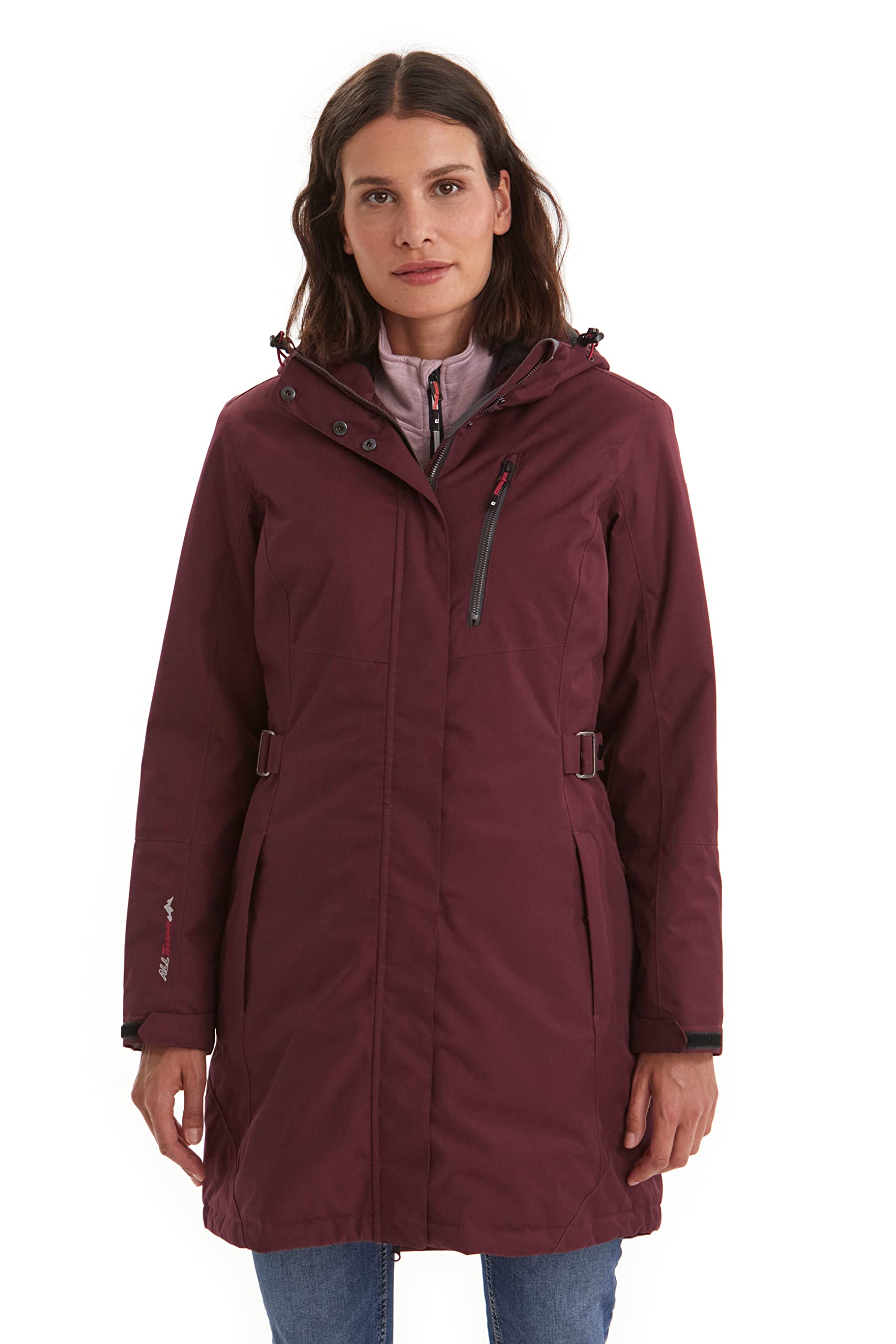 Killtec Alisi Women's Functional Parka Outdoor Parka Winter Parka with Detachabl