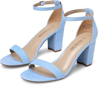DREAM PAIRS Chunk Heeled SandalsWomen