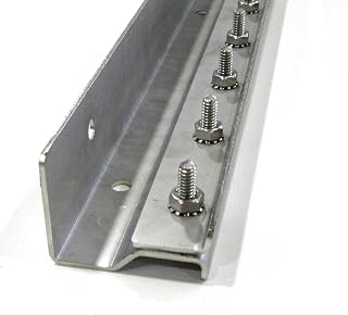 Strivide - Strip Curtain Door Hardware - 304 Stainless Steel Strip Door Hanger, Universal Jamb or Wall Mount, Commercial Industrial use Plastic Strip Door Hanger - 8 Foot (Two 4 Foot Sections)