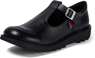 Kickers Girl's Kick T Bar Black School Shoes | Classic & Stylish | Extra Comfortable | Premium Quality,
