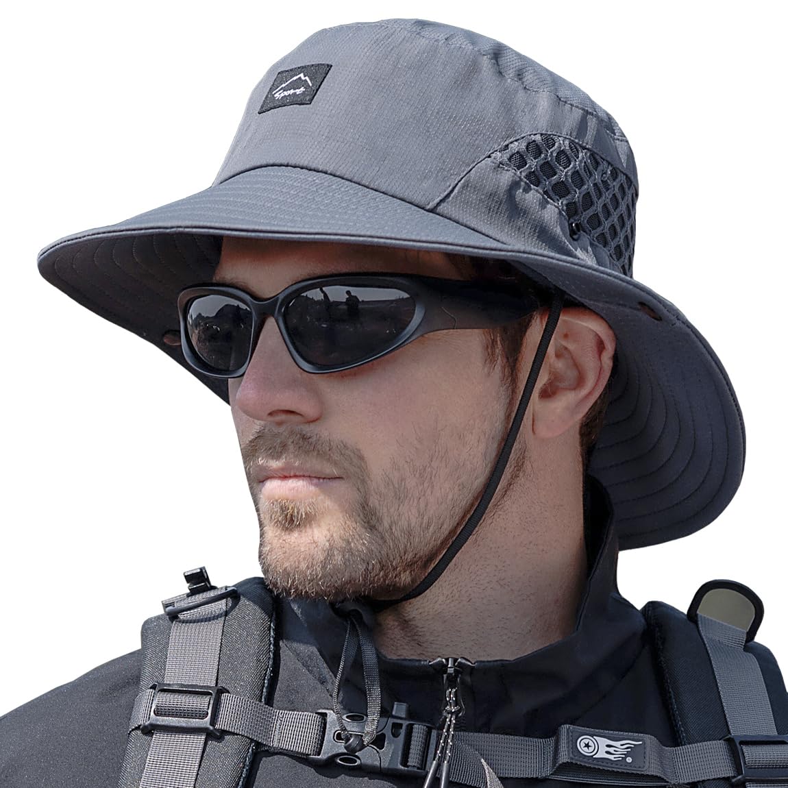 Sireck Fishing Hat, UPF50+ Wide Brim Sun Hat for Men Women, UV Protection Hiking