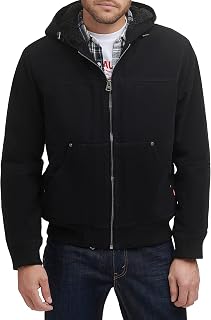 Levi's Men's Workwear Cotton Canvas Hooded Bomber Jacket (Regular & Big & Tall Sizes) Denim Jacket