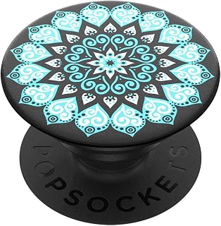 PopSockets 801146 PopGrip Extendable Base and Grip for Smartphones and Tablets with Interchangeable Top Peace Mandala Sky