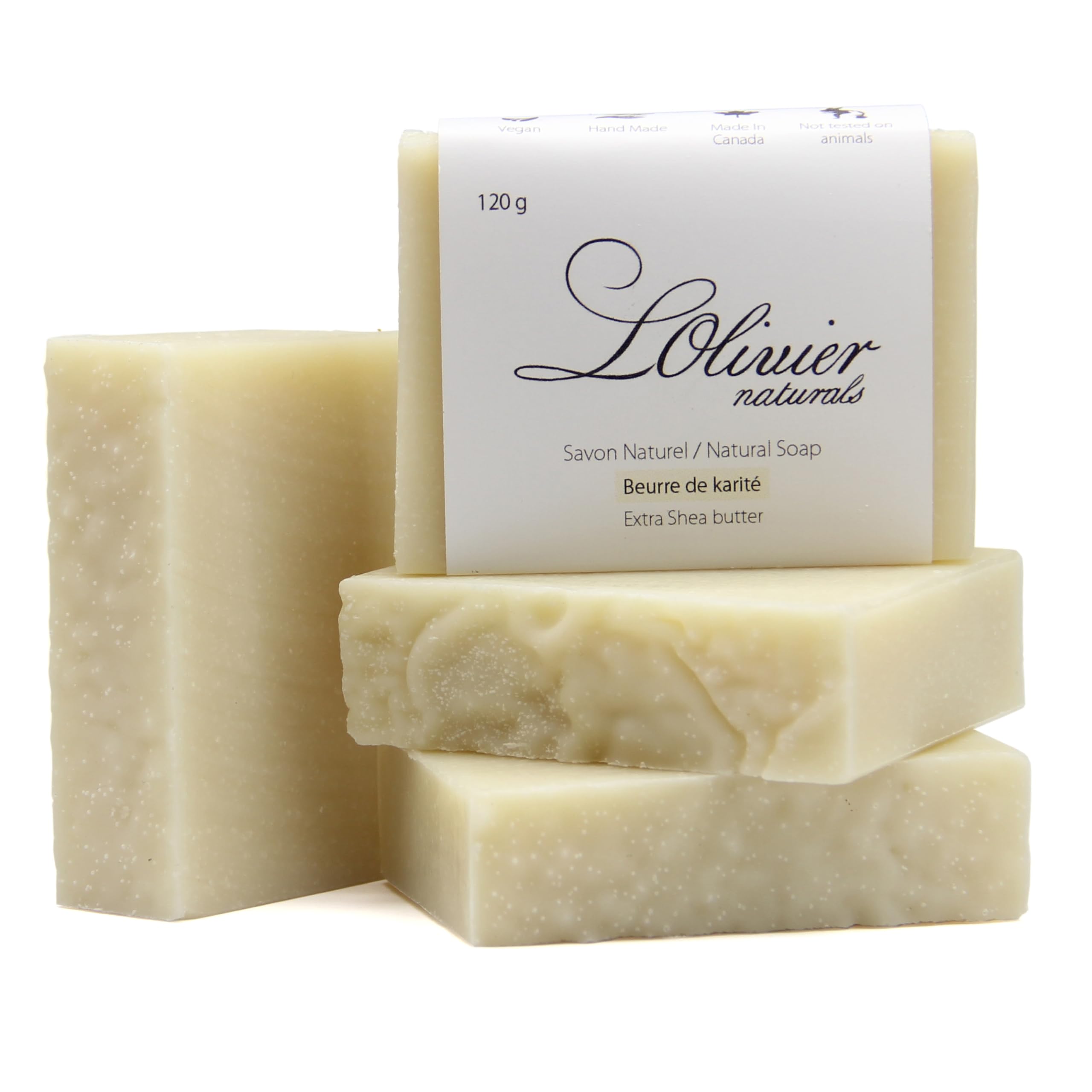 4 Bars Original Shea Butter Bar soap - All Natural Handmade Bar soap - Made in C