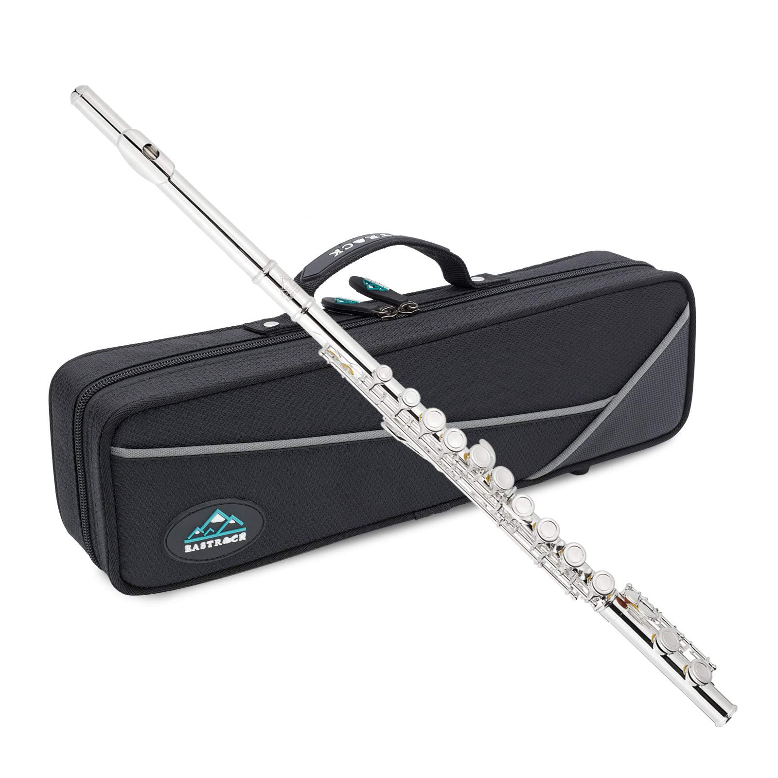 EastRock Closed Hole Flutes C 16 Key for Beginner, Kids, Student Silver Nickel F