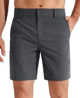Libin Mens Golf Shorts 7" 9" Work Shorts Casual Short Hybrid Flat Front Lightweight Quick Dry Water Resistant Work Shorts