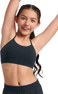 CRZ YOGA Butterluxe Girls' Sports Bra Y Back Yoga Training Arm for Teens