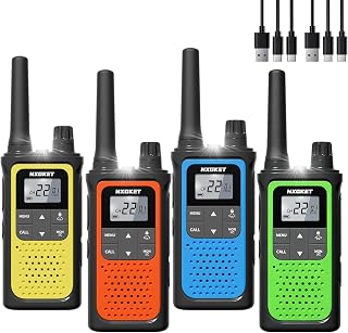 NXGKET Walkie Talkies for Kids Adults, Rechargeable, Long Range, NOAA, FRS