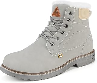 Mishansha Men's Winter Shoes, Warm Lined Boots, Non-Slip, Classic, Size 39–48 EU