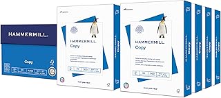 Hammermill Printer Paper, 20 lb Copy, 8.5 x 11-8 Ream (4,000 Sheets) - 92 Bright, Made in the USA