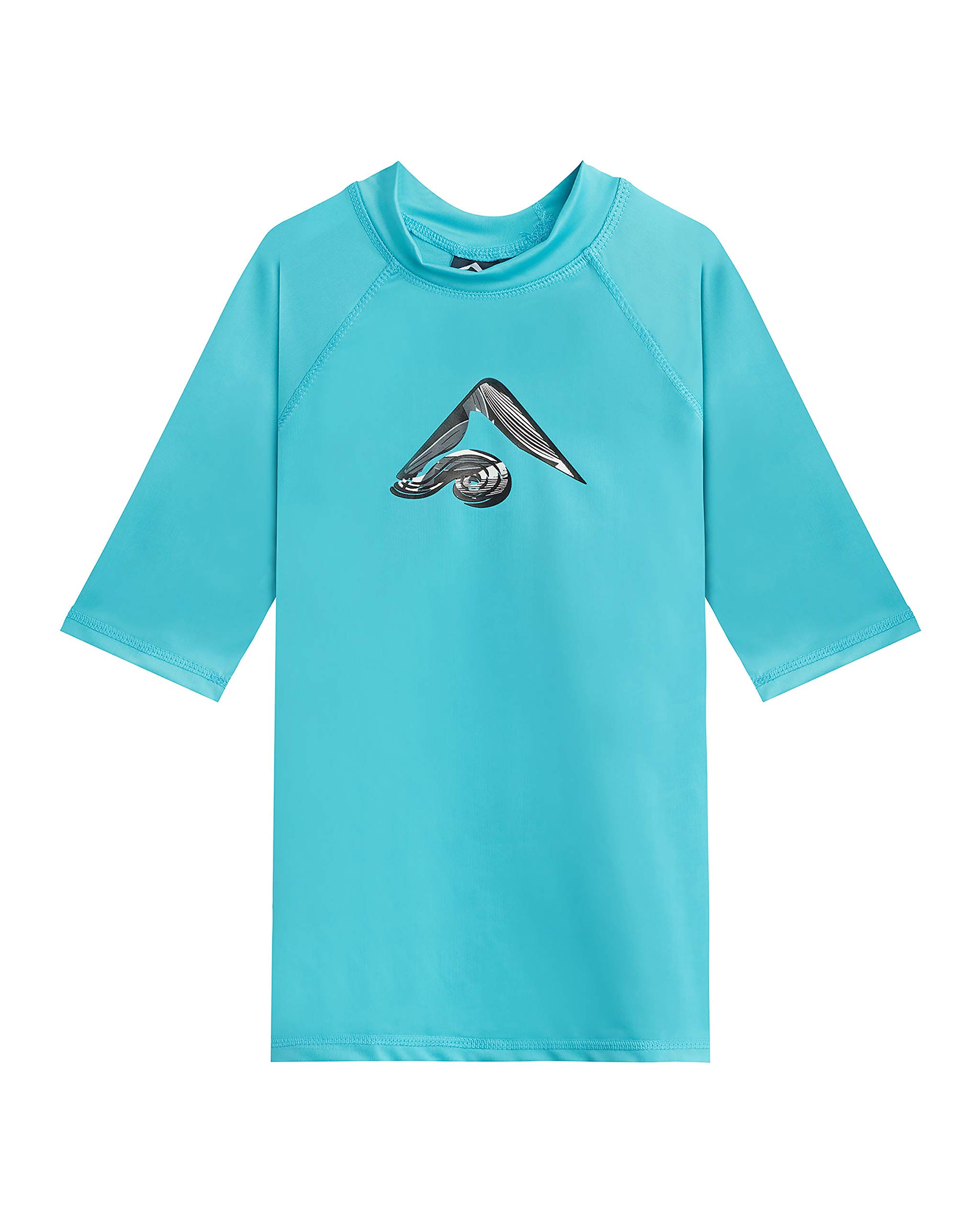 Kanu Surf Boy's Horizon UPF 50+ Sun Protective Rashguard Swim Shirt Rash Guard S