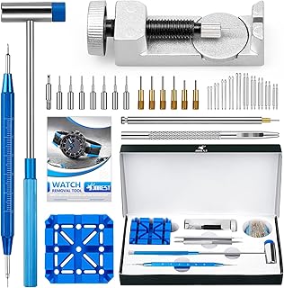 JOREST Watch Link Removal, Watch Repair Kit, Replace and Punch and Adjust the Bracelet, with User Manual, Strap Pins, Pullers