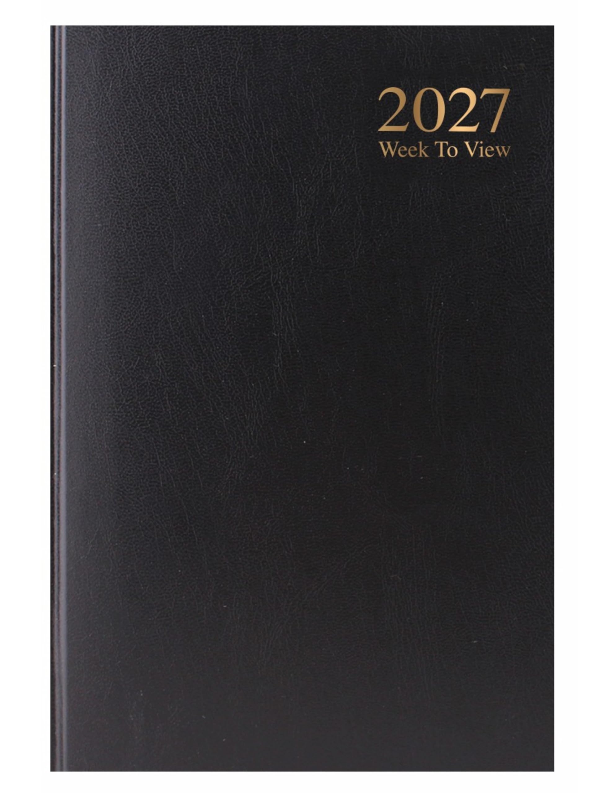 2027 Diary A5 Week to View - Black