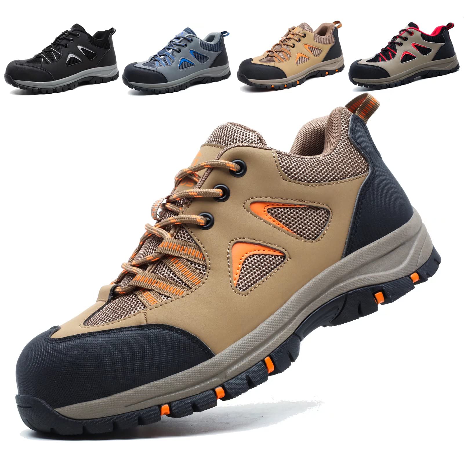 ISOOUS Safety Shoes Men Women Lightweight Work Shoes