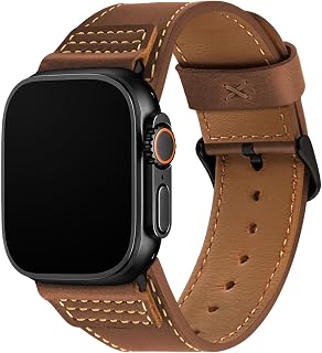 Wristitani Genuine Leather Strap Compatible With Apple Watch