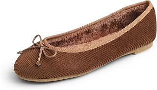 Feversole Women's Suede Macaroon Colorful Memory Foam Cushion Ballet Flat