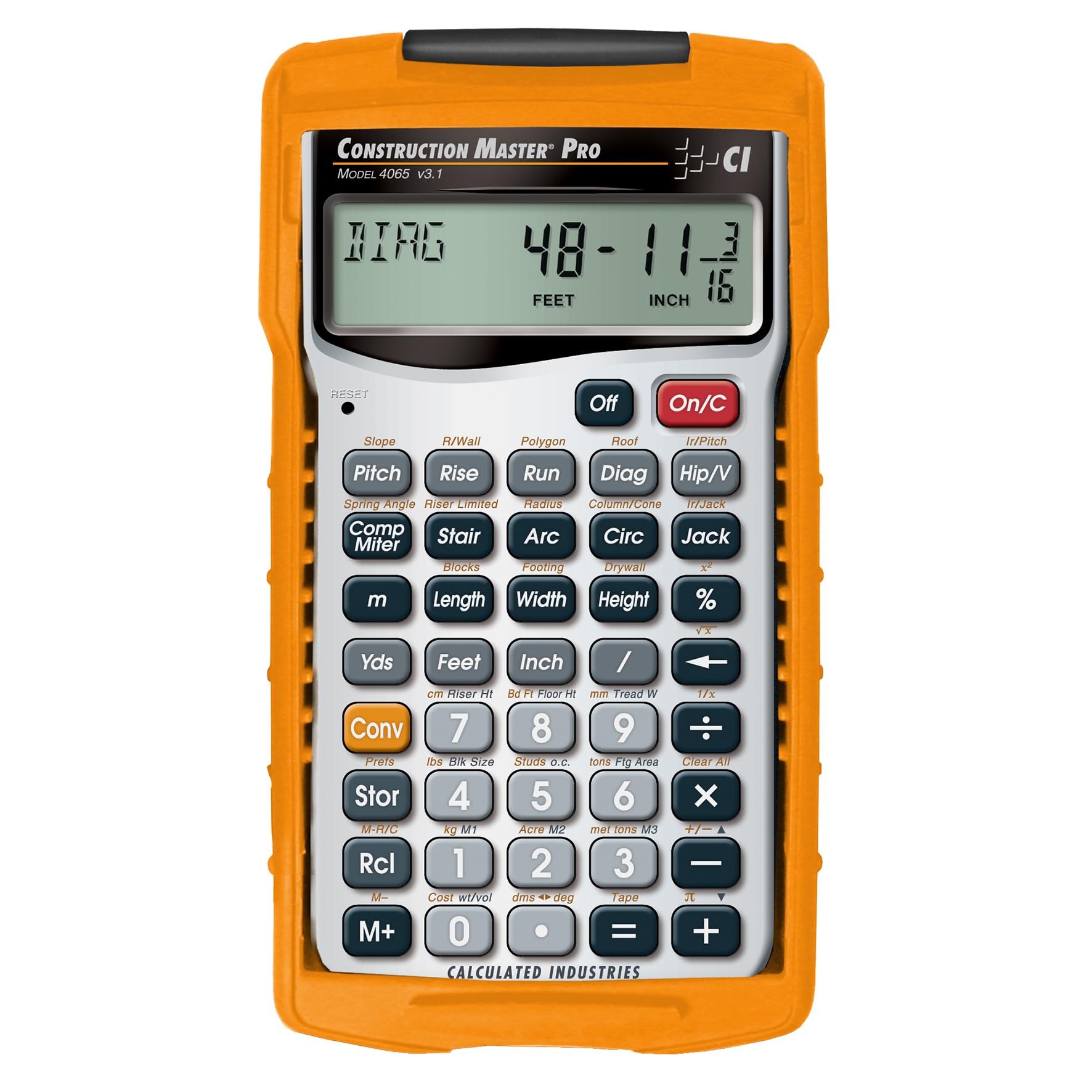 Calculated Industries 4065 Construction Master Pro Advanced Construction Math Fe