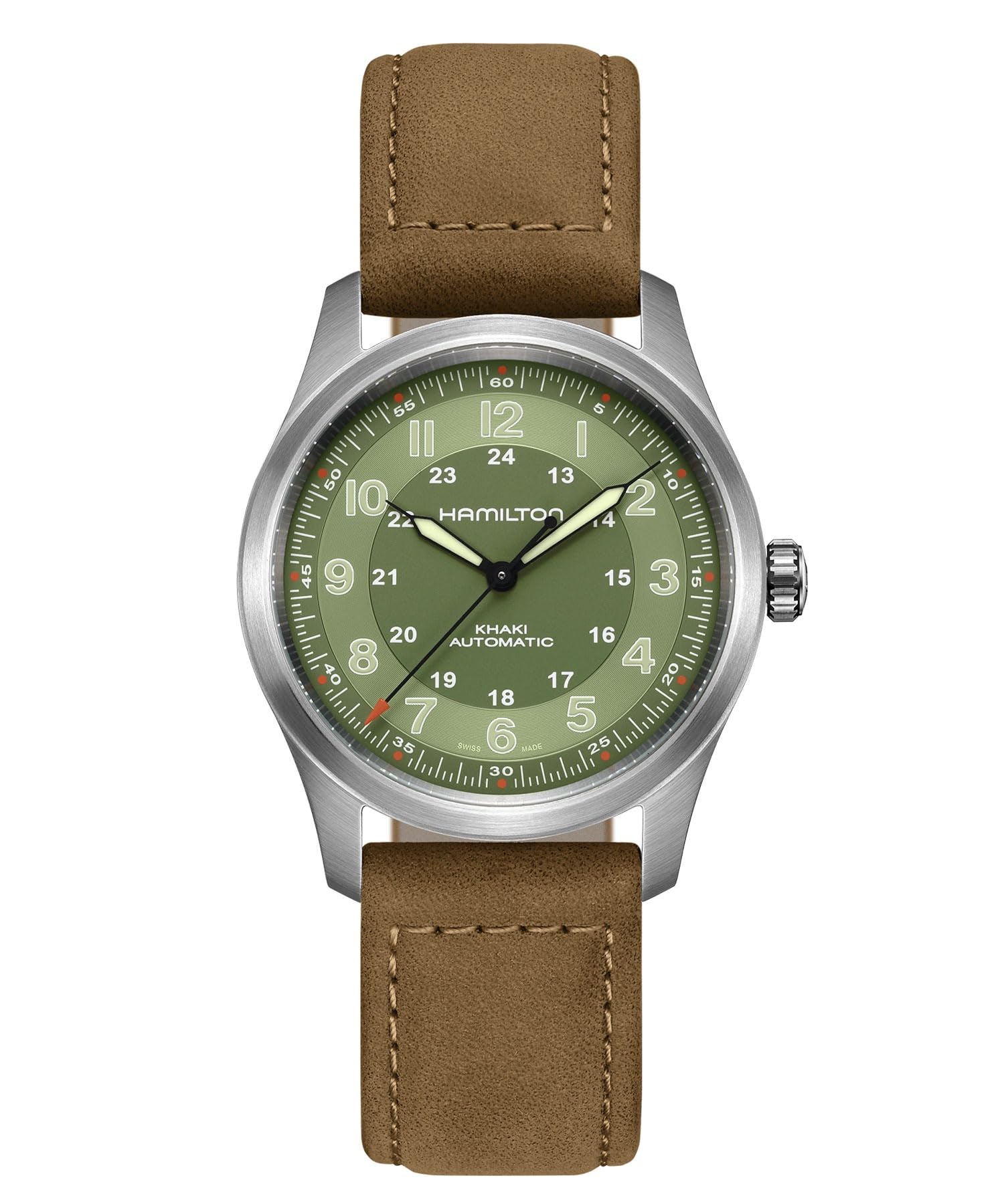 Hamilton Khaki Field Titanium Automatic Men's Watch, 38mm Titanium Case