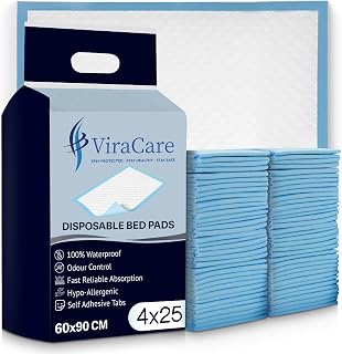 100 x Disposable Incontinence Bed Pads, 60x90cm, Bed Protectors