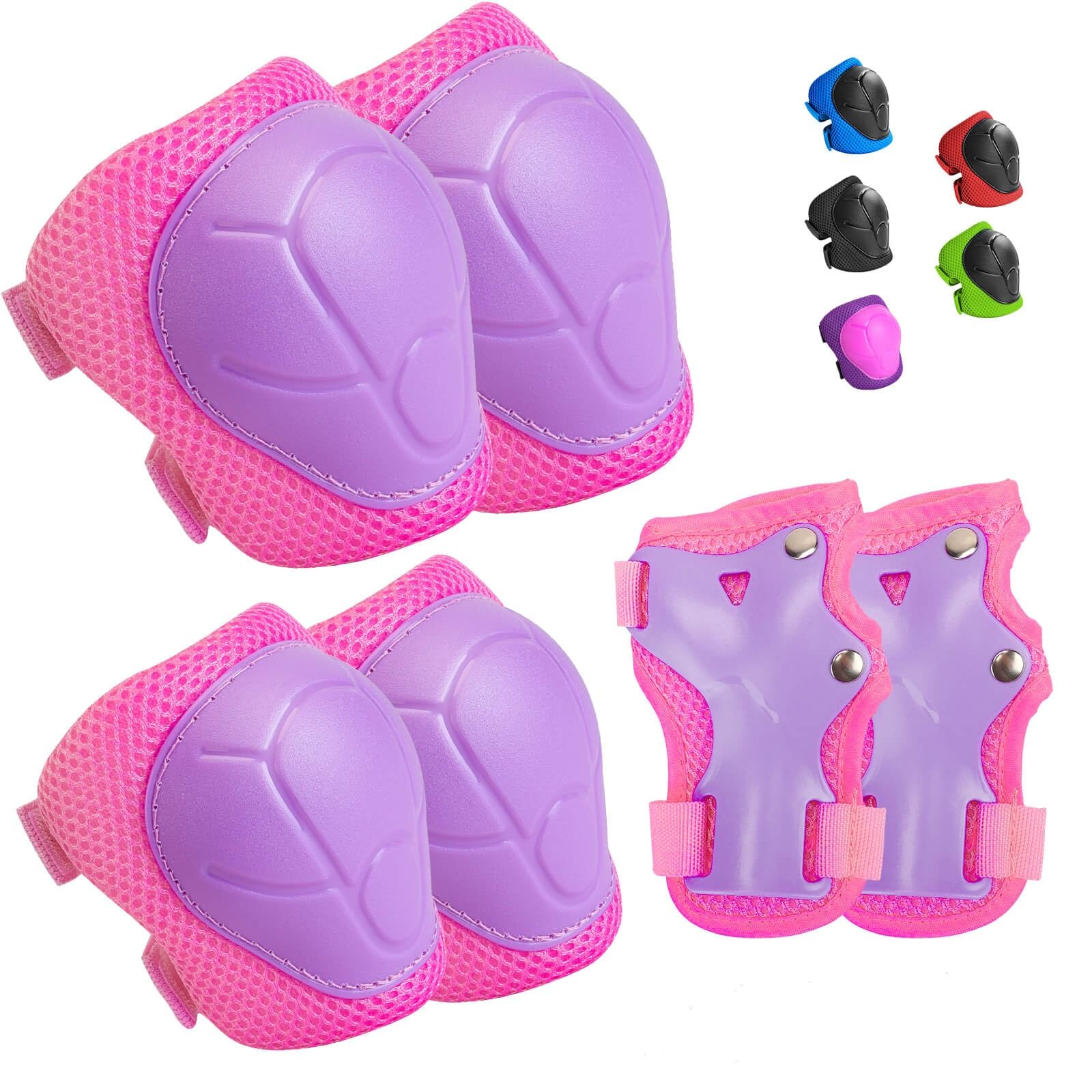 Wemfg Kids Protective Gear Set Knee Pads for Kids 3-14 Years Toddler Knee and El