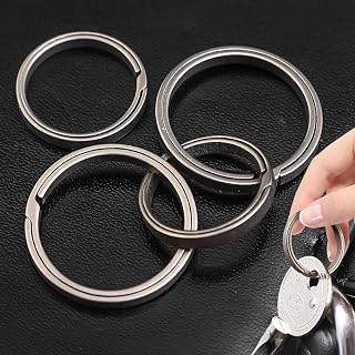 16/20mm Titanium Alloy Keyring Buckle Pendant Ultra Light Men Car Keychain Creative Gift Key Fob Craft