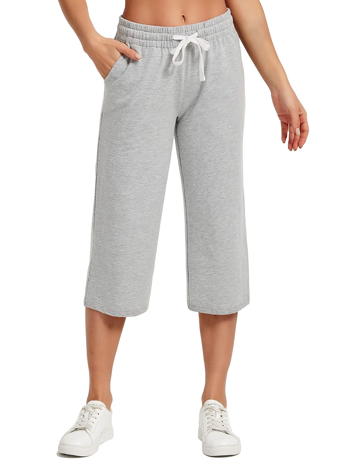 SPECIALMAGIC Women's Capri Pants Cotton Capri Sweatpants