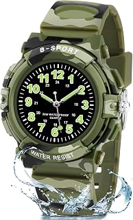 CKV Kids Watch Analog Waterproof Time Teaching for Boys Girls | Acuurate Time Easy to Read with Soft TPU Band Thoughtful Present for Children age 5-15