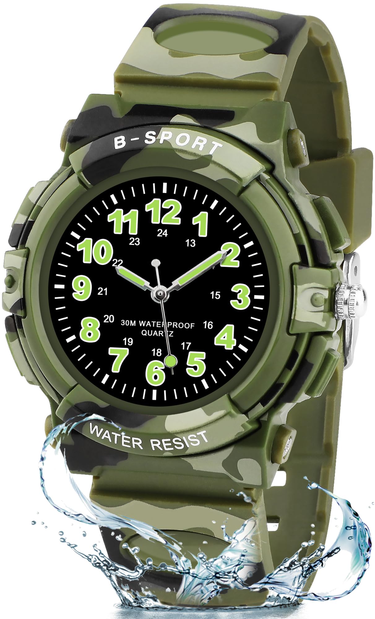 CKV Kids Watch Analog Waterproof Time Teaching for Boys Girls | Acuurate Time Ea