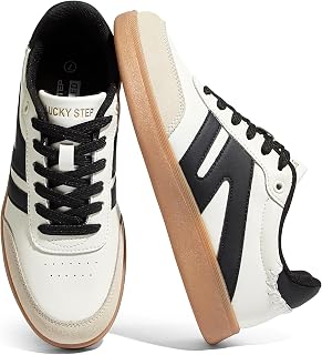 LUCKY STEP Women Retro Gum Sole Fashion Sneakers