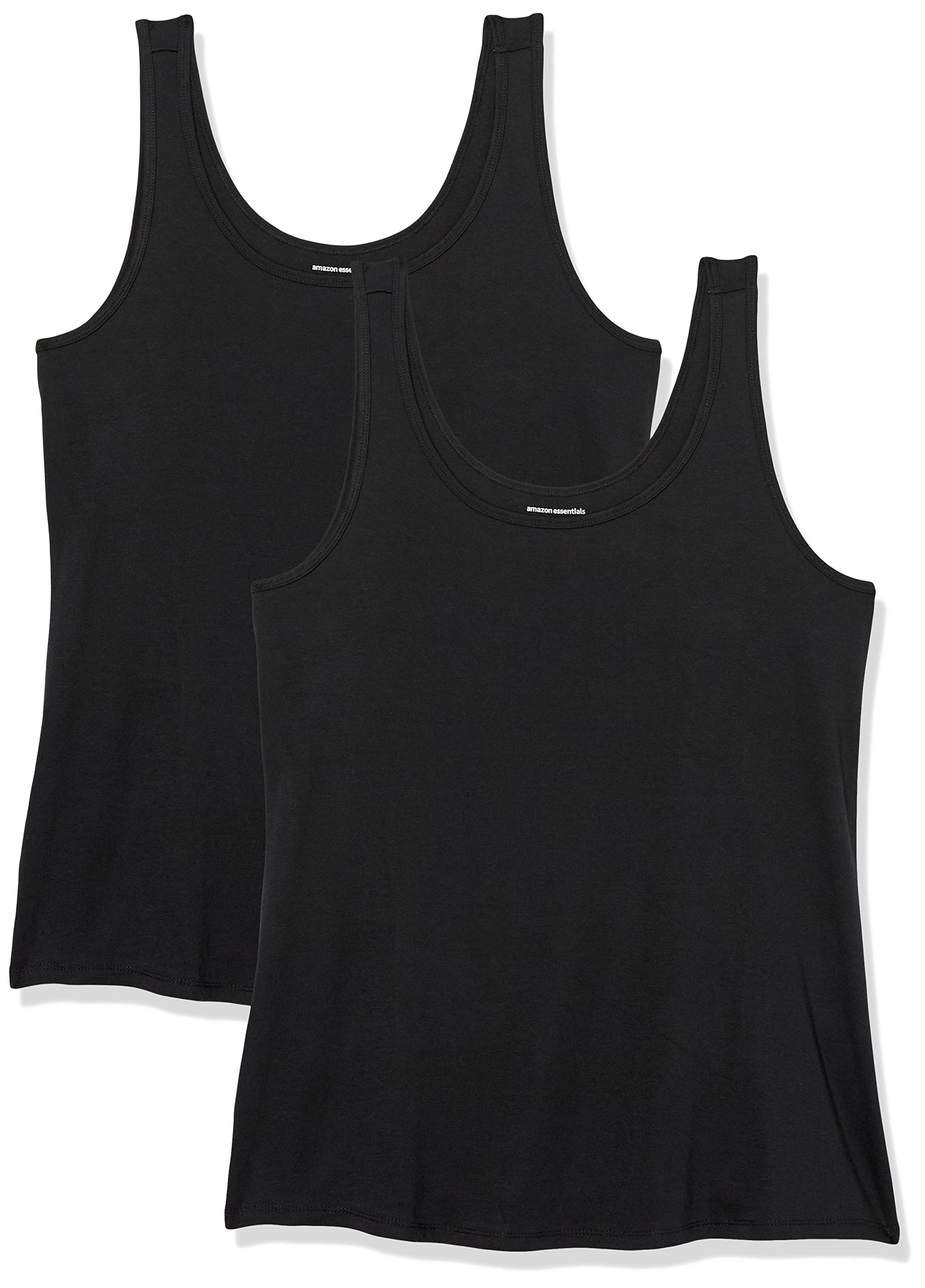 Amazon Essentials Women's Cotton Modal Tank Top in Plus Sizes, Multi-Pack