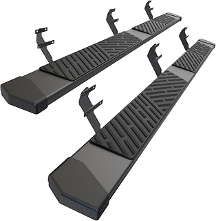 AutoBull Running Boards Side Steps Compatible with 2015-2026 Ford F150 F 150, 2017-2026 Ford F250 F350 Super Duty SuperCrew/Crew Cab 4 Full Size Doors, Black Textured Aluminum Nerf Bars
