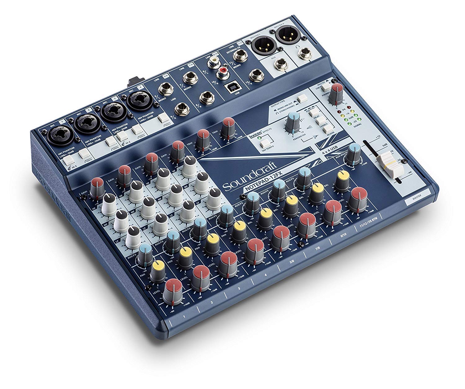 Soundcraft Notepad-12FX Small-format Analog Mixing Console with USB I/O and Lexi