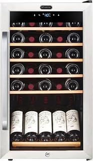 Whynter Wine Refrigerator 34 Bottle Freestanding Digital Control FWC-341TS | Quiet Compressor Cooling, Even Cooling for Reds and Whites, Stores and Chills Your Wine Collection, Trusted Whynter Quality