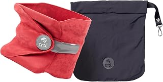 trtl Travel Pillow - Airplane Pillow for Neck and Shoulder Support - Soft, Lightweight, Machine-Washable Travel Pillows for Airplanes - Coral