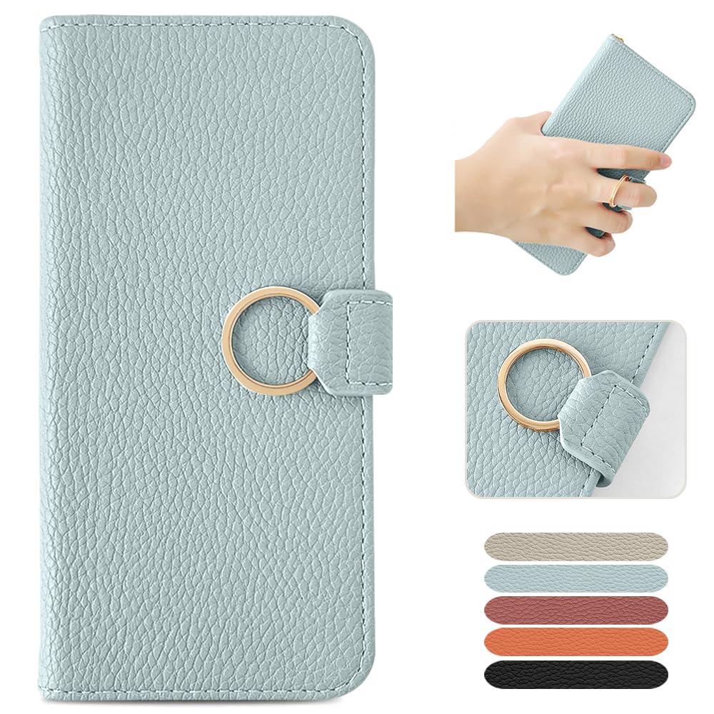MAGICASE Wallet Style Case for Galaxy S22 (SC-51C / SCG13), Ring & Strap Hole In