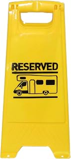 Motorhome Pitch Reserved Sign with Pegging Points (Campervan Stay Fixed)