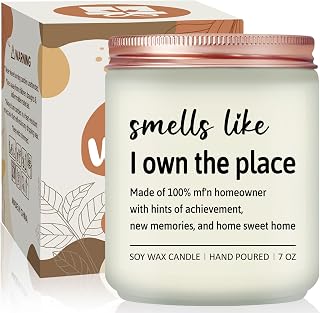 Volufia House Warming Gifts New Home, Housewarming Gifts Candle | Closing Gift for Home Buyers, Housewarming Decoration Ideas for Friend, New Homeowner, Women, Mom, Lavender Scented Candle